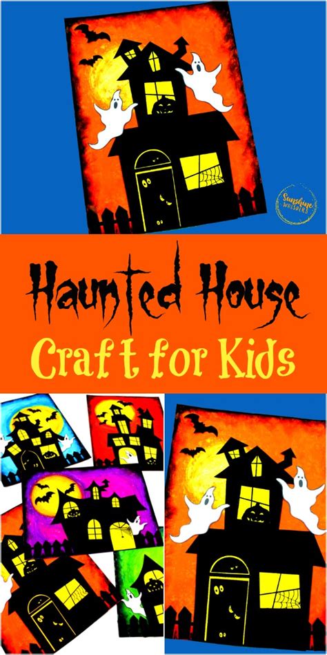 Haunted House Craft For Kids {with FREE template!} - Sunshine Whispers