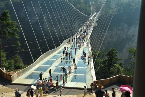 (Multimedia) New glass bridge opens in east China - Xinhua | English ...