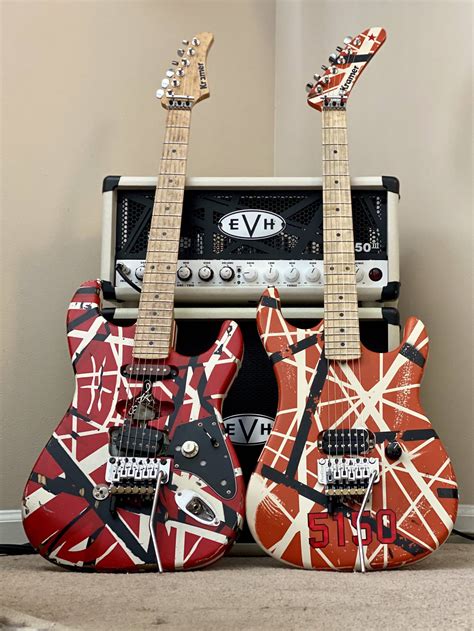 [GEAR] My home brew EVH Frankenstrat and 5150 Replicas. RIP Eddie. : r ...