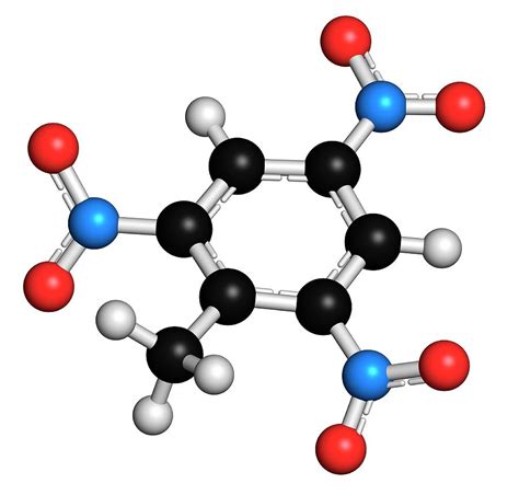 Trinitrotoluene High Explosive Molecule Photograph by Molekuul - Fine ...