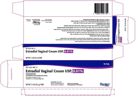 Estradiol Vaginal Cream 0.01% (Estrace)