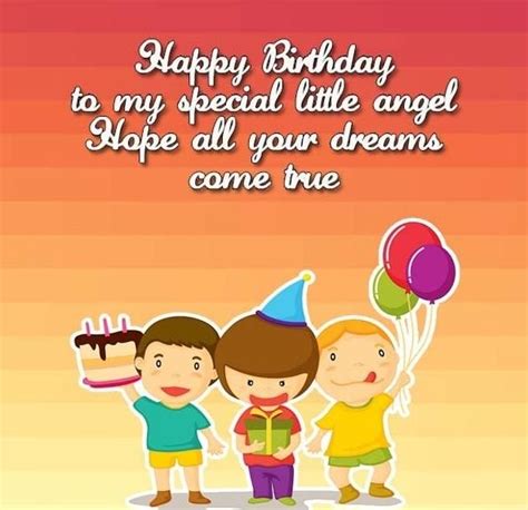 26 Cute Kids Birthday Wishes - Wish Me On