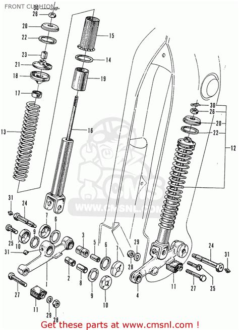 Honda C50 CUB 1969 GENERAL EXPORT FRONT CUSHION - buy FRONT CUSHION ...