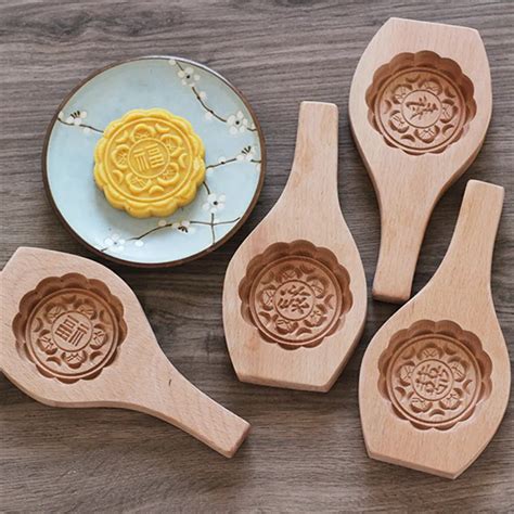 Aliexpress.com : Buy DIY Traditional Chinese Moon Cake Mold Beech Wood ...