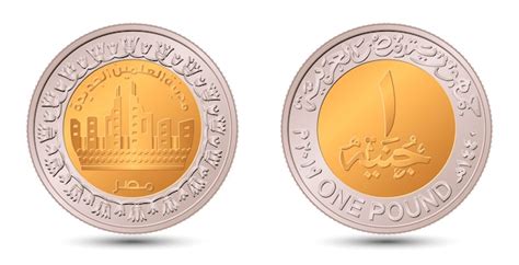 Premium Vector | Egypt's coin 1 pound 2019 city of el alamein. reverse ...