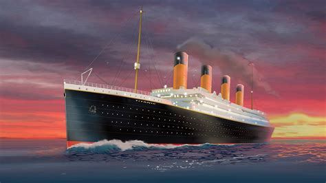 Download Titanic In Sunset Wallpaper | Wallpapers.com