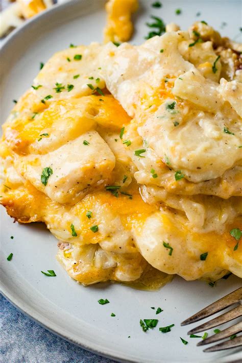 Easy Cheesy Potato Casserole (the BEST Side Dish!) - Oh Sweet Basil