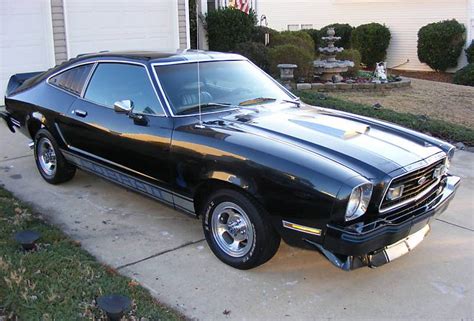 Black 1976 Ford Mustang Cobra II Hatchback