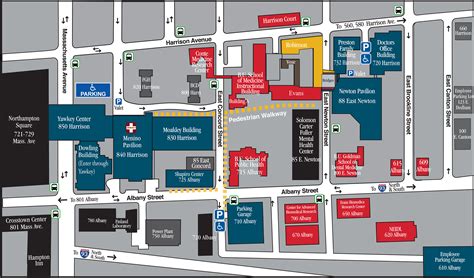 Boston Medical Center Campus Map Redesign | Behance