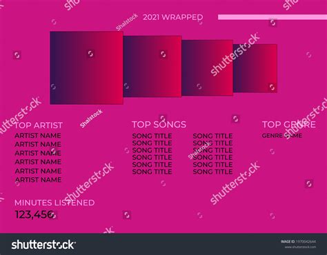 1 Spotify Wrapped Images, Stock Photos & Vectors | Shutterstock