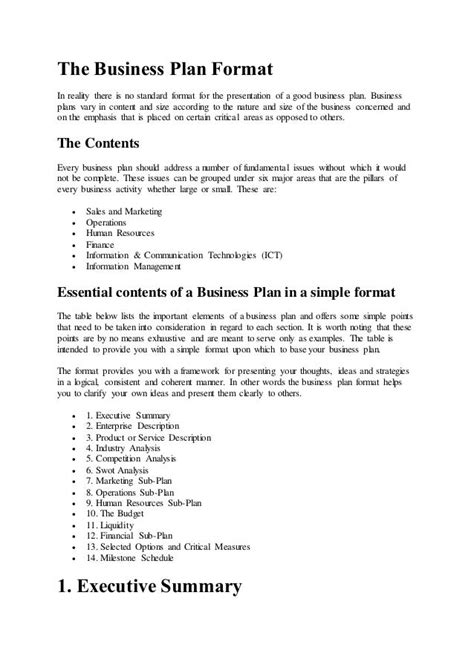 🎉 Format of business plan. How To Create A Business Plan. 2019-02-22