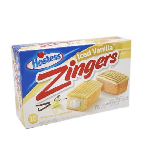 Hostess Iced Vanilla Zingers-10 CT | American Snacks