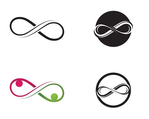 infinity logo and symbol set 672847 Vector Art at Vecteezy