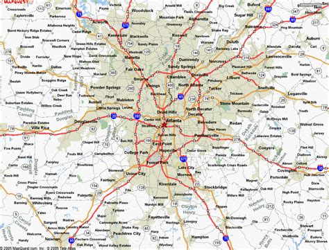 Map of Atlanta - TravelsMaps.Com