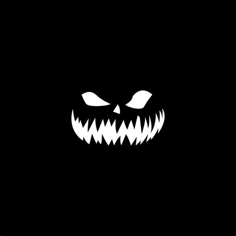 1080x1080 Halloween Black & White Minimalist 1080x1080 Resolution ...