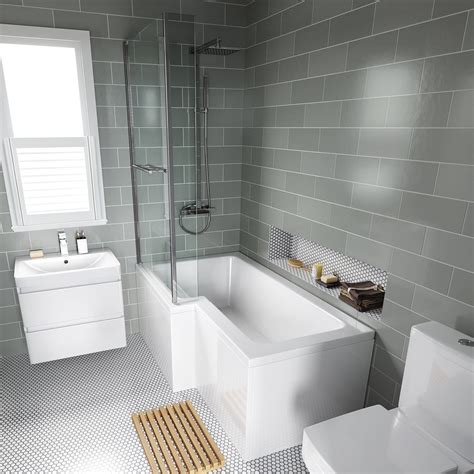 Maximize Space With An L-Shaped Bathroom Layout