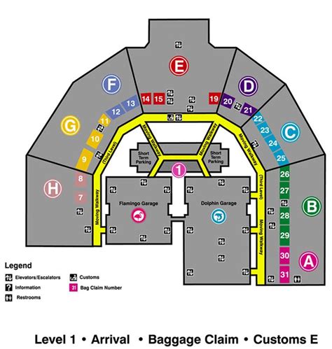 loseta Vacaciones Corredor miami terminal e map biología Querido ...