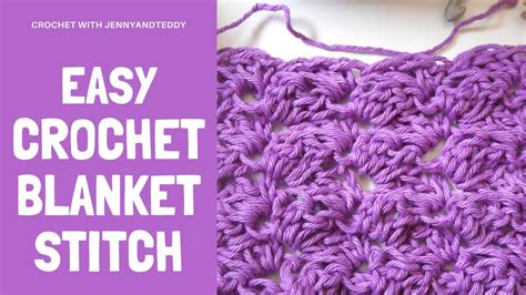 How to crochet a blanket stitch | beginner tutorial - YouTube