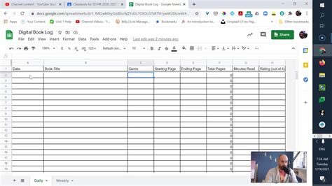 Digital Book Log - YouTube