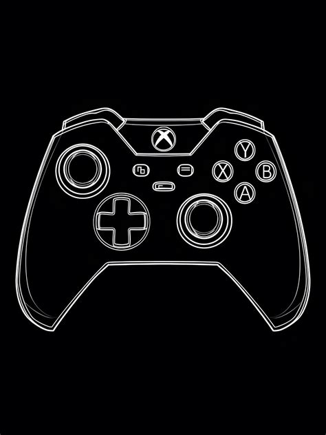 Wall Art Print | Xbox Controller, Black and White | Europosters