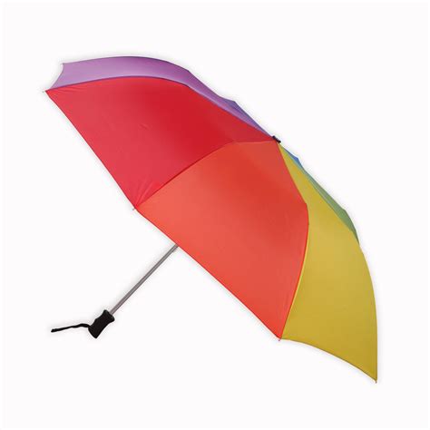 Totes Automatic Oversized Folding Umbrella - Rainbow