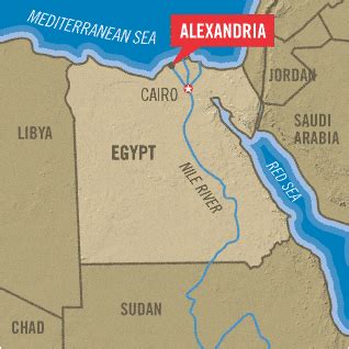 Ancient Alexandria Egypt Map