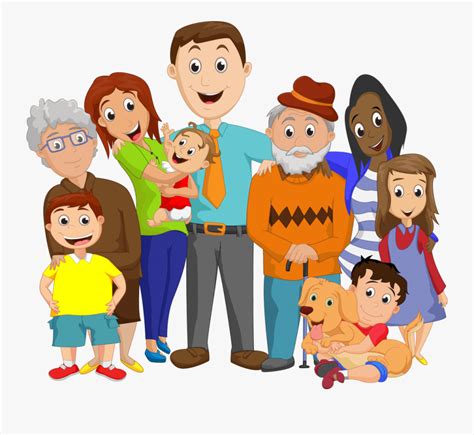 Big Family Hd Cartoon , Free Transparent Clipart - ClipartKey