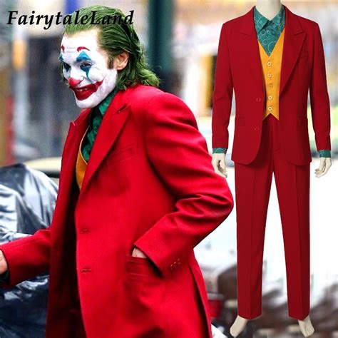 2019 Movie Joker Arthur Fleck Cosplay Costume Fancy Carnival Halloween ...