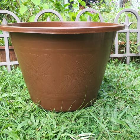 Ready Stock Flower Pot Pasu Bunga Bulat Besar 30cm | Shopee Malaysia