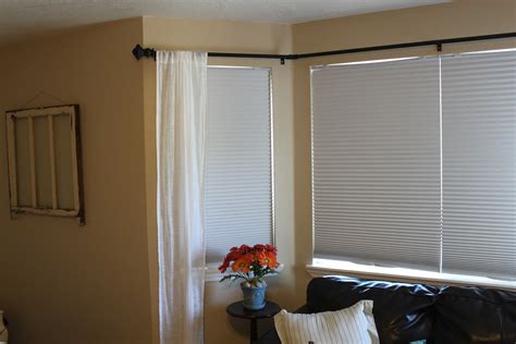 DIY Bay Window Curtain Rod - Pinching Your Pennies