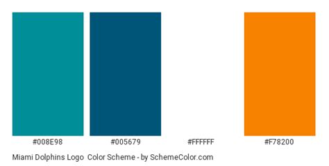 Miami Dolphins Logo Color Scheme » Brand and Logo » SchemeColor.com