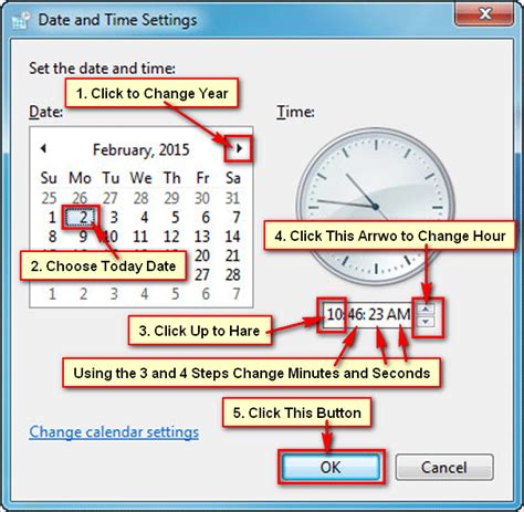 How to change your computer time and date on windows 7