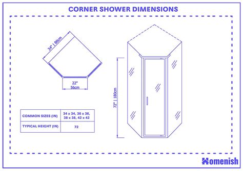 What Are the Corner Shower Dimensions in 2023? (with 2 Illustrations ...