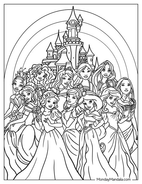 Coloring Pages Of Disney Princesses