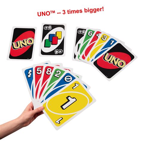 UNO Giant Family Card Game With 108 Oversized Cards - Walmart.com ...