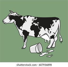 Geography Cow Cow World Map Stock Illustration 123120364 | Shutterstock