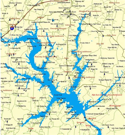 High Rock Lake Info - Lexington and Salisbury, North Carolina.