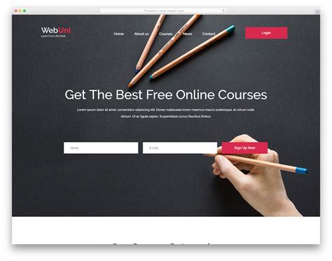 30 Free College Website Templates For Net-Savvy Generation - uiCookies