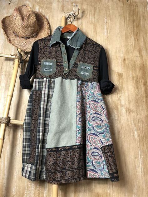 Med up Cycled Ladies Dressrefashioned Repurposed Clothing - Etsy ...