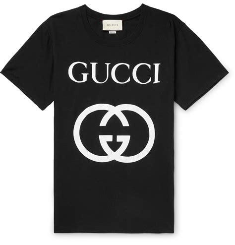 Gucci - Logo-Print Cotton-Jersey T-Shirt - Men - Black | The Fashionisto