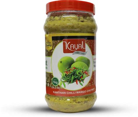 kayal food products Kanthari Chilli Mango Chutney Mango, Green Chilli ...