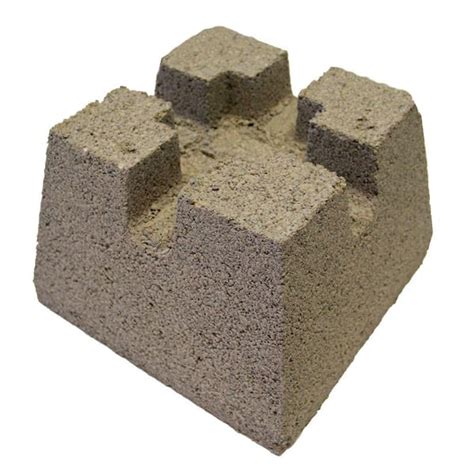 10-3/4 in. x 10-3/4 in. x 7-3/4 in. Concrete Deck Block 100002709 - The ...