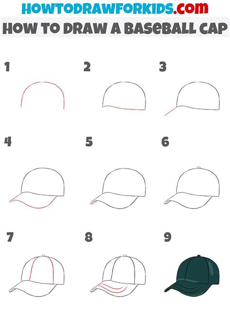 How to Draw a Baseball Cap