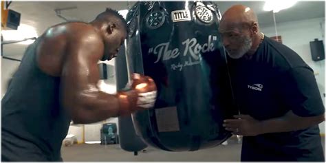 Francis Ngannou training footage with Mike Tyson emerges ahead of Tyson ...