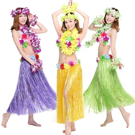 Hawaiian Hula costume adult Halloween stage performance parent child ...