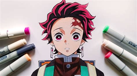 How To Draw Tanjiro Kamado From Kimetsu No Yaiba Step By Step | Images ...