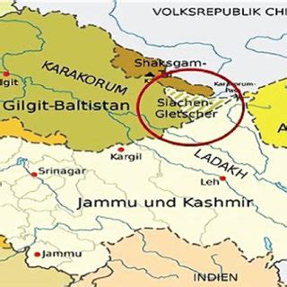 Map location of Siachen Glacier [3]. | Download Scientific Diagram