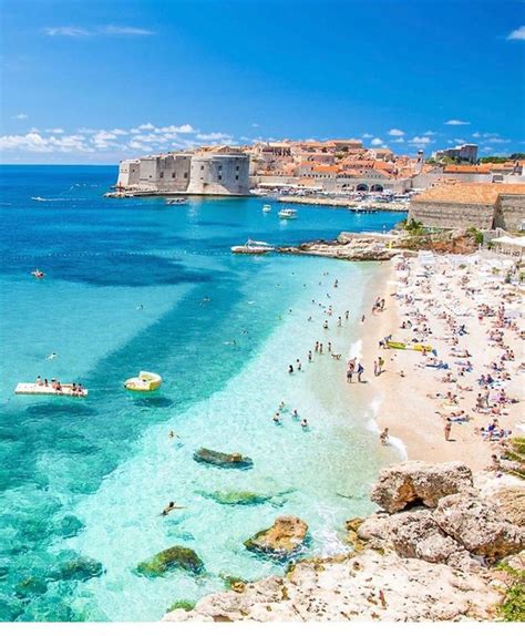 Banje Beach - Dubrovnik - Croatia 🏖 🌊 🚣 ☀ Great photo by @timotej # ...