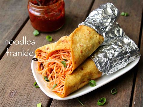 noodles frankie recipe | noodles kathi roll | schezwan noodles frankie