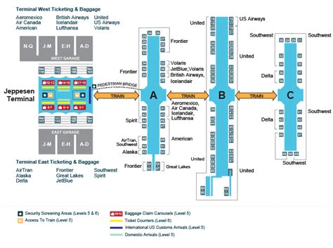 A look inside the terminal and concourses at Denver international ...